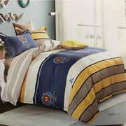 床上四件套2.0m床单被套简约全棉双人床上用品春季时尚床品套件