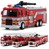 儿童玩具消防车合金模型119救火车车模云梯车喷水车套装仿真1 32