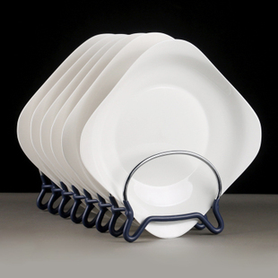 6只菜盘瓷餐具家用陶瓷水果盘菜盘菜碟方形盘子创意骨瓷陶瓷盘