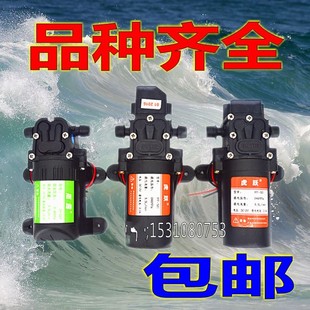 12v24v伏电动喷雾器电机小水泵，水钻微型自吸隔膜泵高压洗车泵