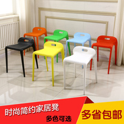 马椅时尚简约欧式餐椅塑料凳子成人餐椅创意餐凳加厚家用凳子餐桌
