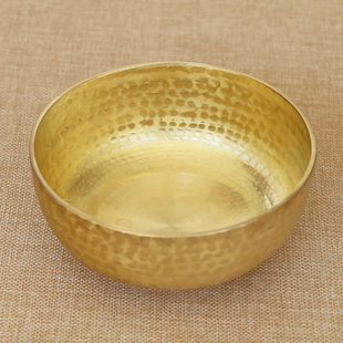 黄铜碗纯铜，碗纯手工铜碗家居，铜餐具铜单碗