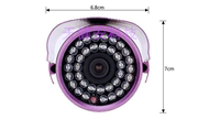防水高清监控摄像头，2.1-2.8mm模拟广角摄像机，800线红外夜视探头
