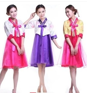 韩国舞蹈服装演出服改良成人韩服女短款朝鲜族大长今传统宫廷古装