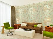 欧式无纺布墙纸AB版纯色条纹客厅壁纸卧室简约现代圣莉雅梦之韵
