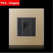 TCL罗格朗开关插座A8烁金电脑插座八芯网络网线面板超五类电脑86