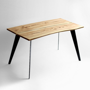 连理桌河流桌实木餐桌电脑桌书桌原创设计自然随形北欧风大桌