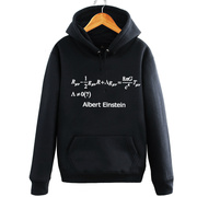 爱因斯坦相对论卫衣e=mc2套头连帽加绒加厚秋冬季情侣上衣外套潮