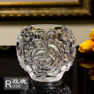 欧式创意透明水晶玻璃圆球 水培玻璃花瓶圆形绿萝瓶花器
