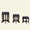 黑檀木凳子红木小凳子鼓凳雕花圆凳中式古凳实木换鞋凳梳妆凳矮凳
