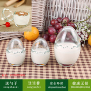 鸡蛋壳布丁杯100ml耐高温玻璃，布丁瓶慕斯杯，酸奶焦糖布丁模具