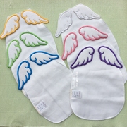 婴儿吸汗巾纯棉6层纱布，天使造型幼儿园，女宝垫背巾隔汗巾无荧光剂