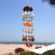 海螺贝壳风铃挂饰创意儿童生日礼物地中海家居饰品DIY材料包