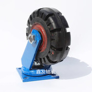 10寸超重型橡胶万向轮子 手推车轮子工业脚轮小车轮大轱辘