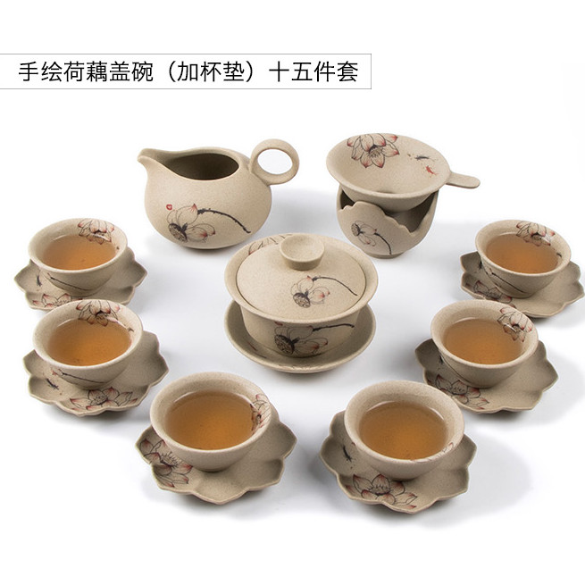 手绘茶具套装家用中式复古整套茶具茶壶盖碗茶杯陶瓷功夫茶具礼盒在类目 餐饮具, 茶具, 整套茶具中 - 来自Buy2taobao.com提供专业的淘宝代购服务