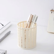 创意时尚韩国版小清新多功能，收纳桶笔座，笔筒办公文具用品学生镂空
