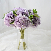 欧式仿真绣球花浅紫色 家居软装装饰花摆件 假花绢花