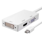 苹果笔记本电脑配件雷电迷你DP转VGA转接高清Dvi投影仪HDMI电视线