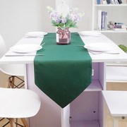 北欧餐桌布现代简约纯色小清新桌旗鞋柜电视柜，茶几长条桌布桌巾