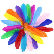 幼儿园手工彩色羽毛diy材料包 饰品粘贴儿童创意课程美术美劳装饰