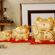 陶瓷招财猫储蓄罐创意儿童，卡通储钱存钱罐，成人不可取硬币开业