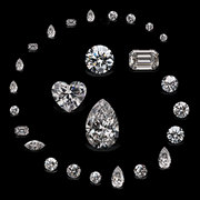 天然南非钻石裸钻足反分钻石，3分3.5分4分5分手镯婚戒排戒定制