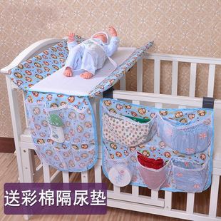福儿贝亲婴儿小孩儿童床实木护理整理台可折叠便携多功能换尿布台