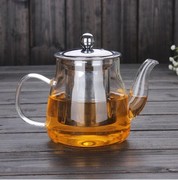 加厚耐热透明大容量玻璃茶壶带过滤花茶壶不锈钢内胆盖子泡茶壶