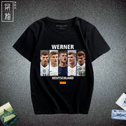 世界杯德国队服球迷衫短袖蒂莫·韦尔纳男印花t恤足球运动训练服
