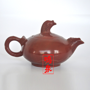 木鱼石茶壶，茶具木鱼石茶具套装，山东济南特产木鱼石茶具