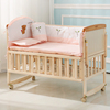 婴儿床环保实木无漆多功能宝宝床，bb儿童床，可变书桌婴儿摇篮床