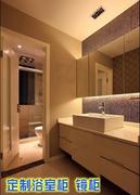上海定制浴室柜台盆柜洗脸盆实木镜柜梳洗台卫浴柜卫浴柜悬空