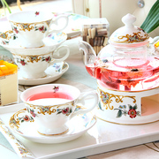 花茶茶具套装家用下午茶整套陶瓷茶具欧式咖啡具套装茶杯简约