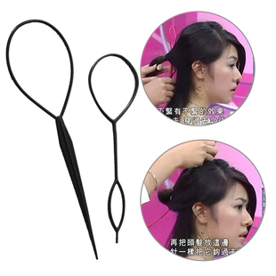 韩版美发盘发工具拉发针套装花式穿发针编发神器长发变短发拉发器