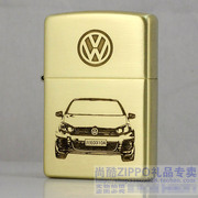 蚀刻ZIPPO纯铜拉丝打火机一汽车大众高尔夫汽车Golf GTI