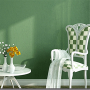 绿色壁纸墙纸清新绿纯色素色蚕丝田园复古绿卧室客厅儿童北欧美式