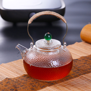新促日式手工锤纹耐热玻璃壶提梁壶电陶炉煮泡茶壶烧水壶功夫茶具