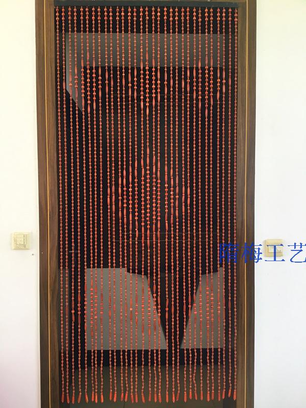 家用风水珠帘实木木珠门帘成品卧室房间隔断帘子中式门帘复古珠帘|msdalam kategori rumah Fabrik, Langsir dan aksesori langsir, tirai/Gualian - dari Buy2taobao.com untuk memberikan perkhidmatan ejen Taobao profesional membeli