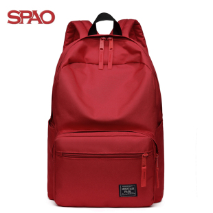 SPAO22秋纯色双肩包学生书包背包休闲包时尚旅行包潮流包包