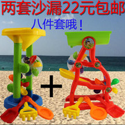 沙滩玩具儿童沙漏水车玩具决明子，沙漏黄荆子，沙漏塑料沙子沙漏水车