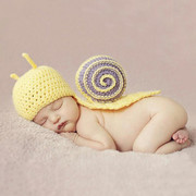 创意妈妈婴儿摄影服装宝宝月子满月照蜗牛服饰影楼新生儿拍摄道具