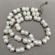 8-9mm天然淡水珍珠项链，花生形扁圆形，珍珠异形珍珠巴洛克