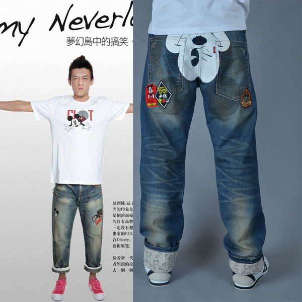 c3 陈冠希 clot x disney mickey 迪士尼 米奇 牛仔裤 特价
