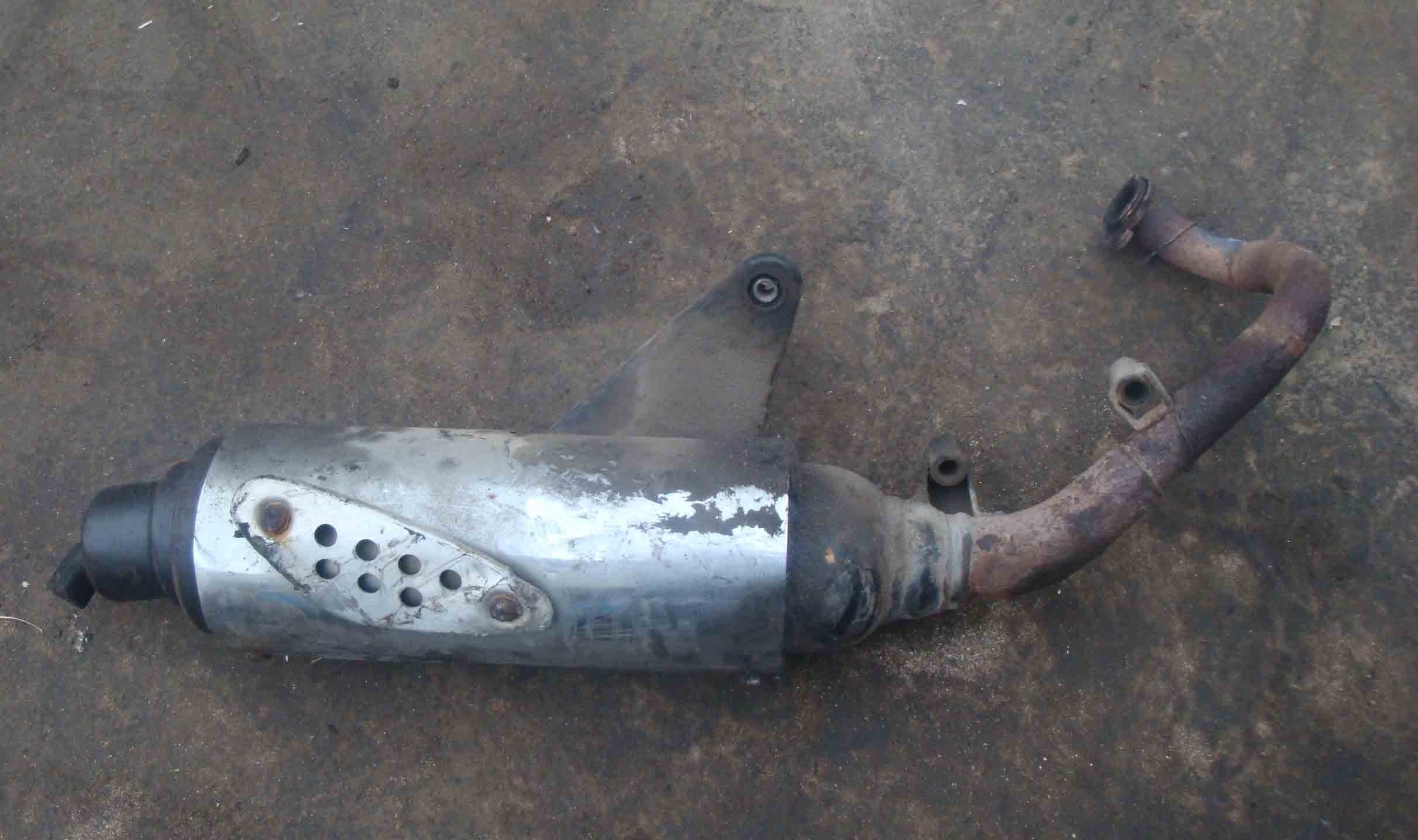 1二手摩托车配件光阳zf100t 未来战士排气管|一