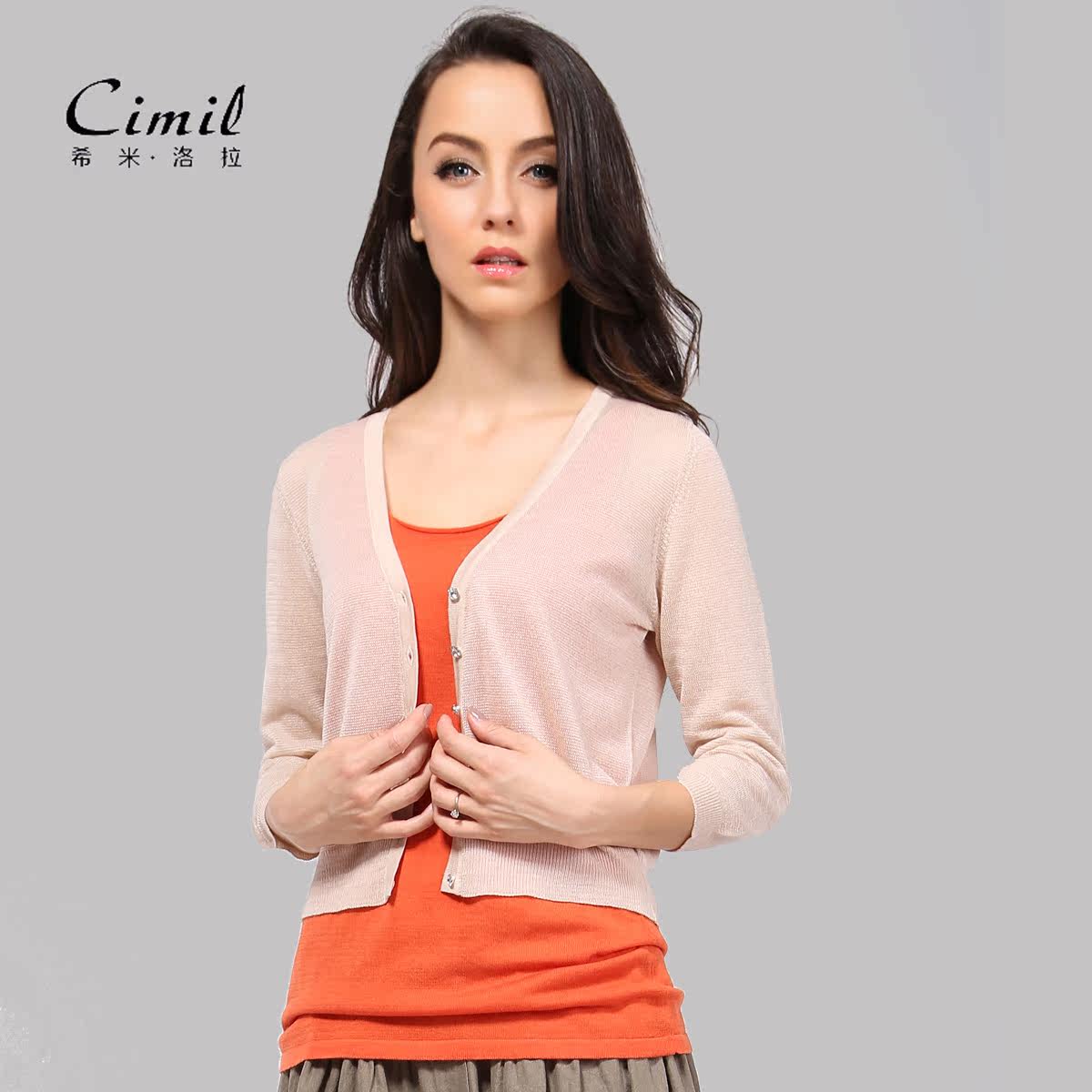 春夏宽松薄外套<em>女装</em>真丝<em>针织衫</em>镂空<em>针织开衫</em>短