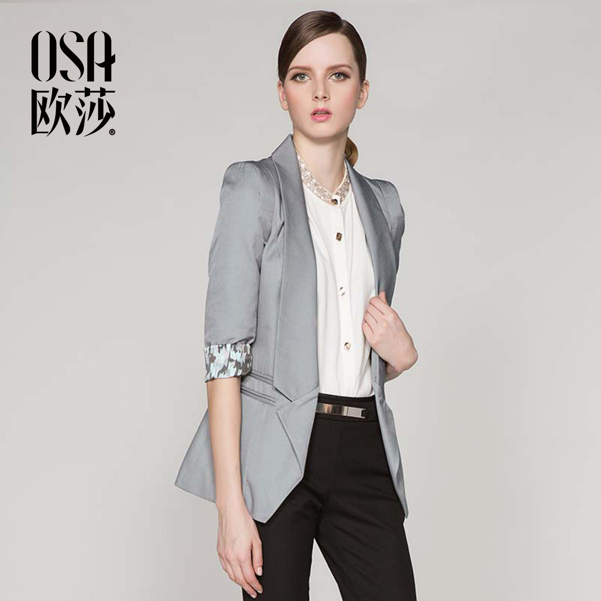 OSA廓型短<em>外套薄外套春秋</em>大码<em>女装韩版</em>小西