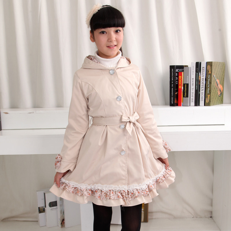 学巴拉巴拉童装女大童韩版<em>风衣外套儿童</em>秋款外