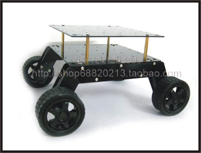 新款教育机器人底盘 轮式平台 悬挂式 机器人小