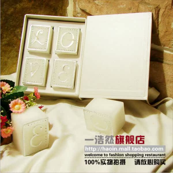Haoin LOVE book candle wedding candle and romantic Valentine's day candle creative novel practical wedding gifts