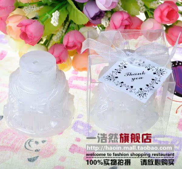 Haoin Birthday bow cake candle candles birthday gift romantic candle wedding products